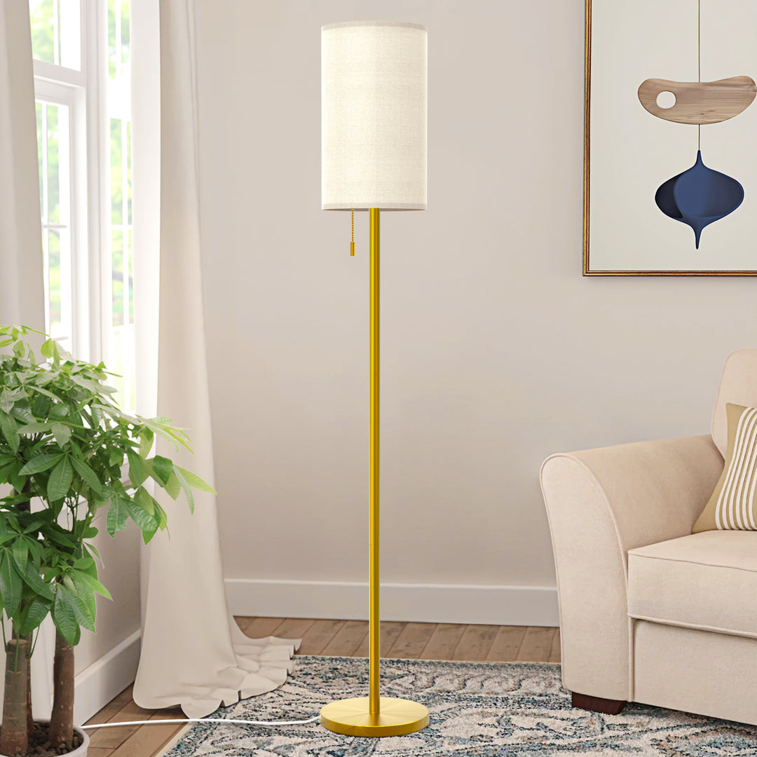 65'' Traditional Brass Floor Lamp