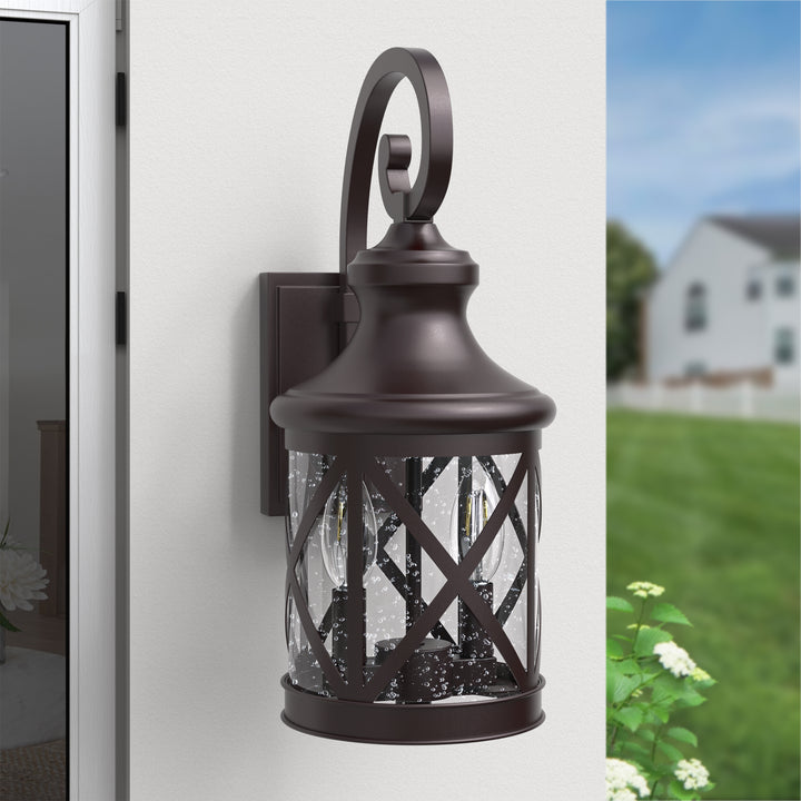 Maxax 2 Light Dusk to Dawn Outdoor Sconce Lighting #7017