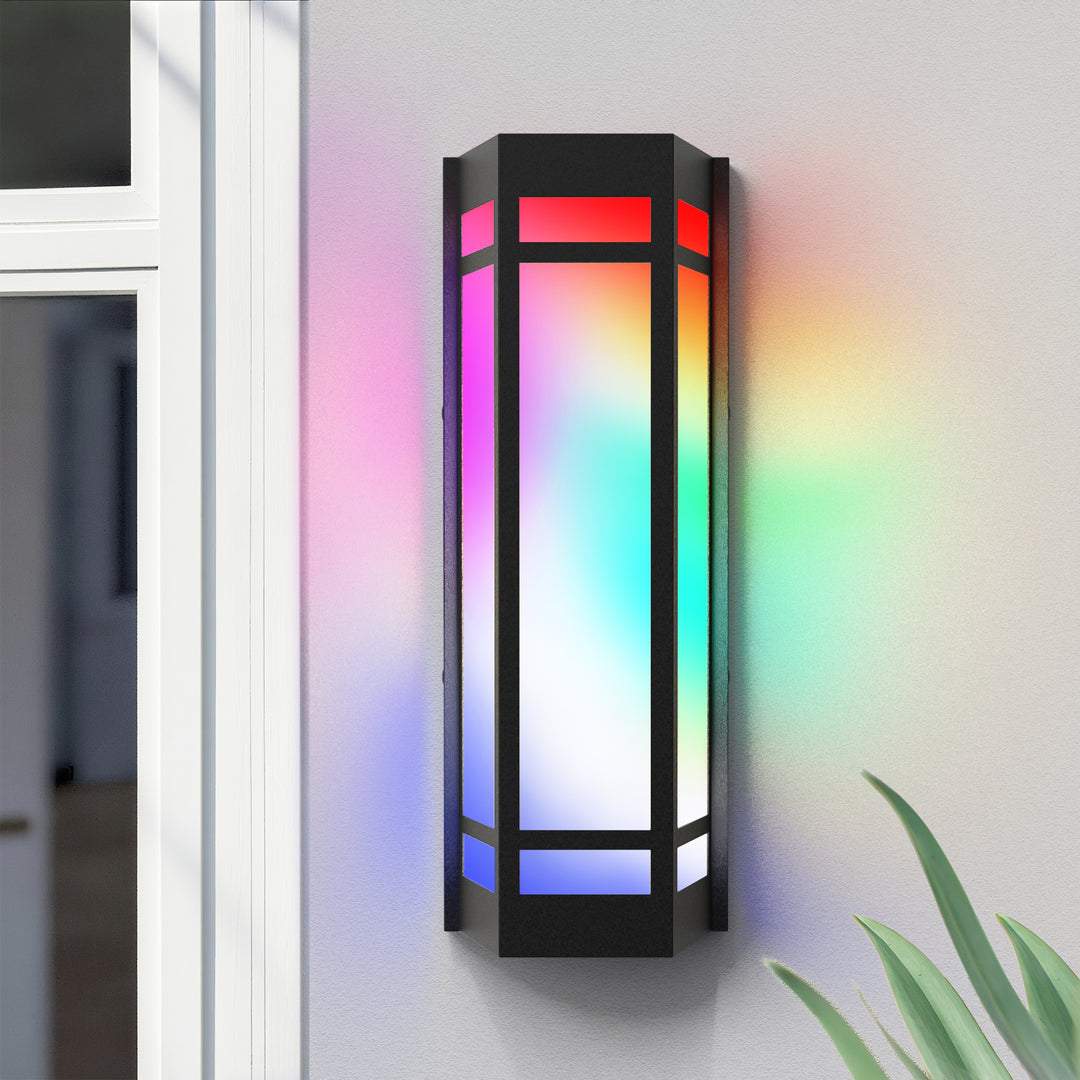 Solstice 15" Outdoor Rgb Wall Light With Remote&App #7078