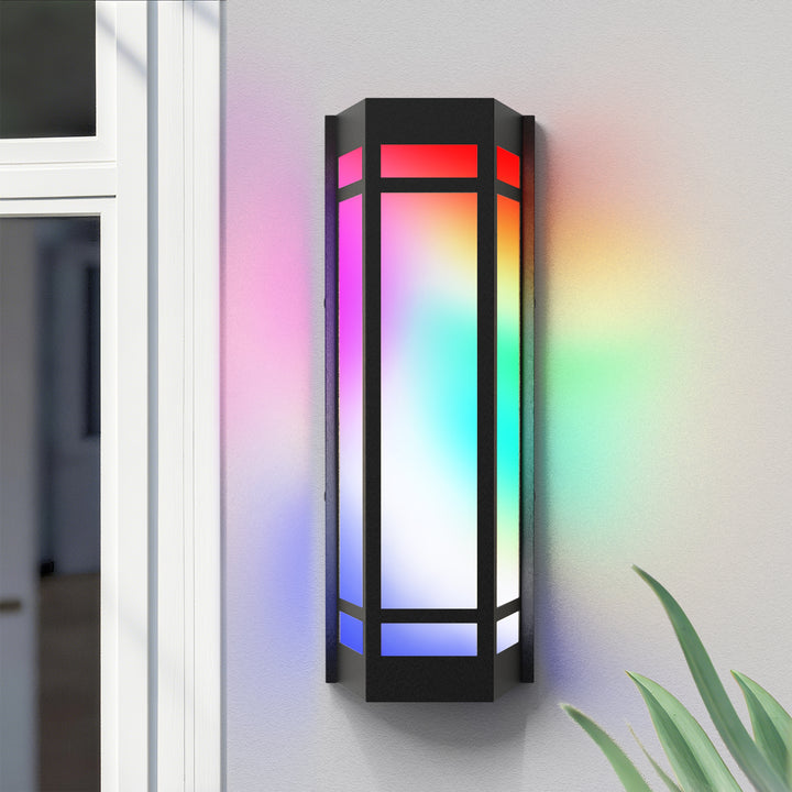 Solstice 15" Outdoor Rgb Wall Light With Remote&App #7078