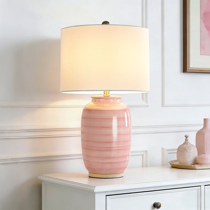 25 '' Blue Ceramic Table Lamp #T176