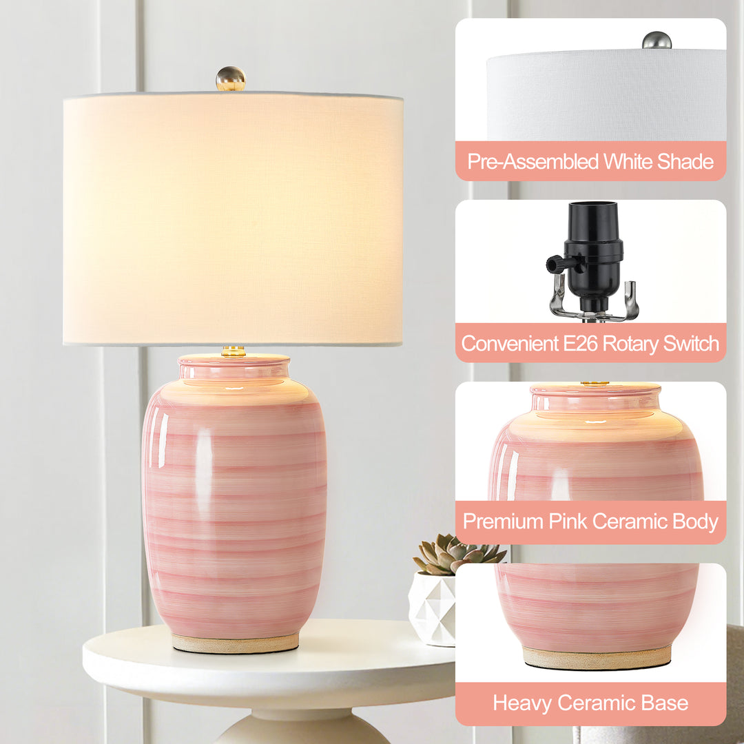 25 '' Blue Ceramic Table Lamp #T176