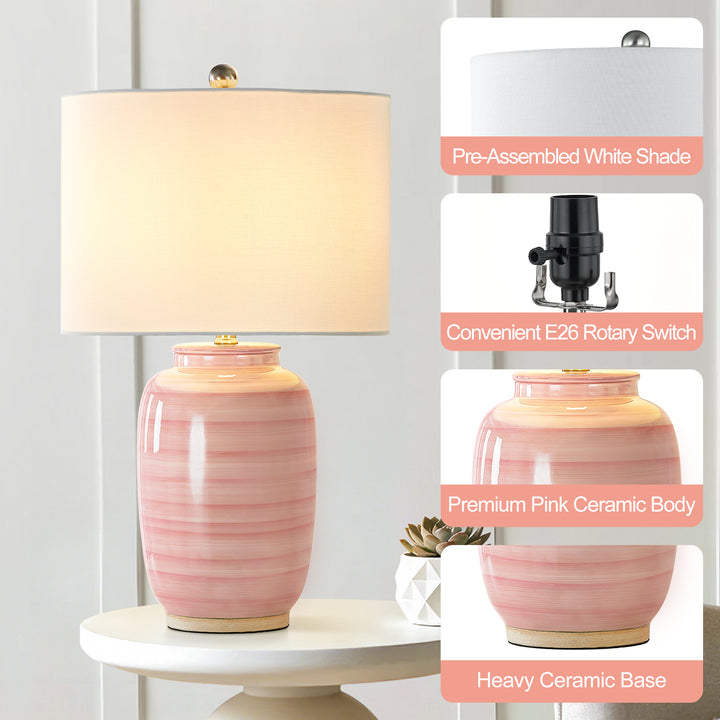 25 '' Blue Ceramic Table Lamp #T176