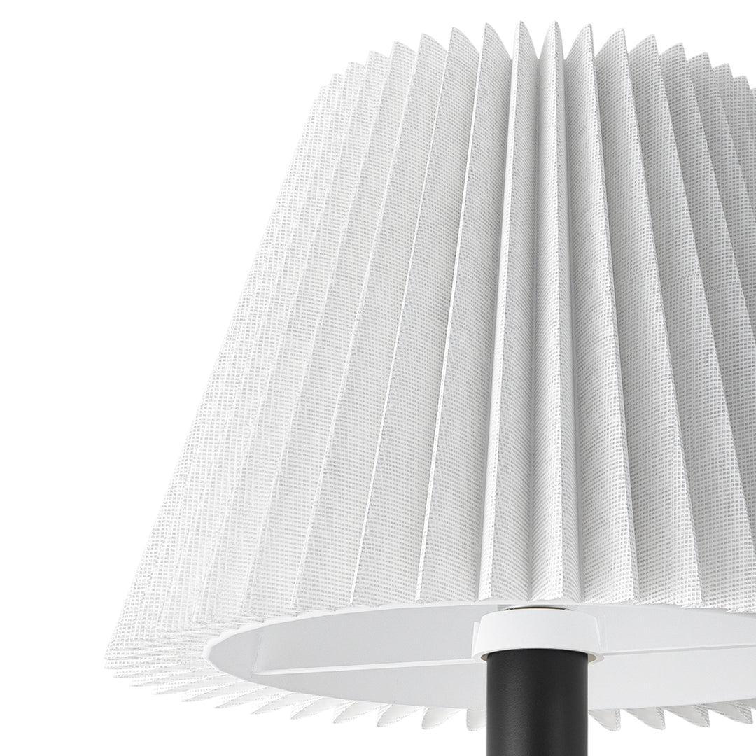 Glow Brass Armed Sconce With White Linen Shade #39006