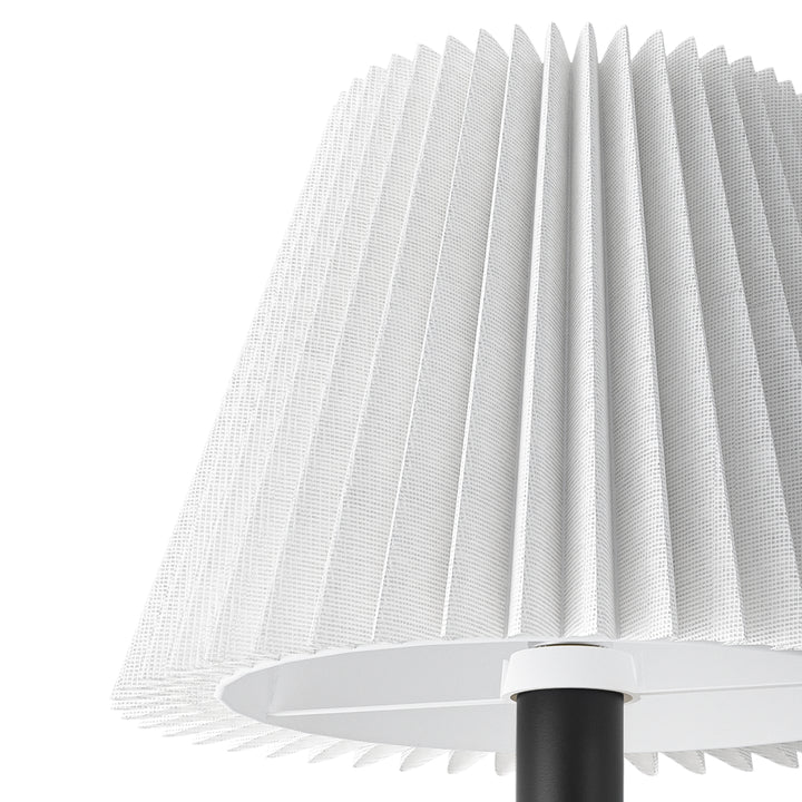 Glow Brass Armed Sconce With White Linen Shade #39006