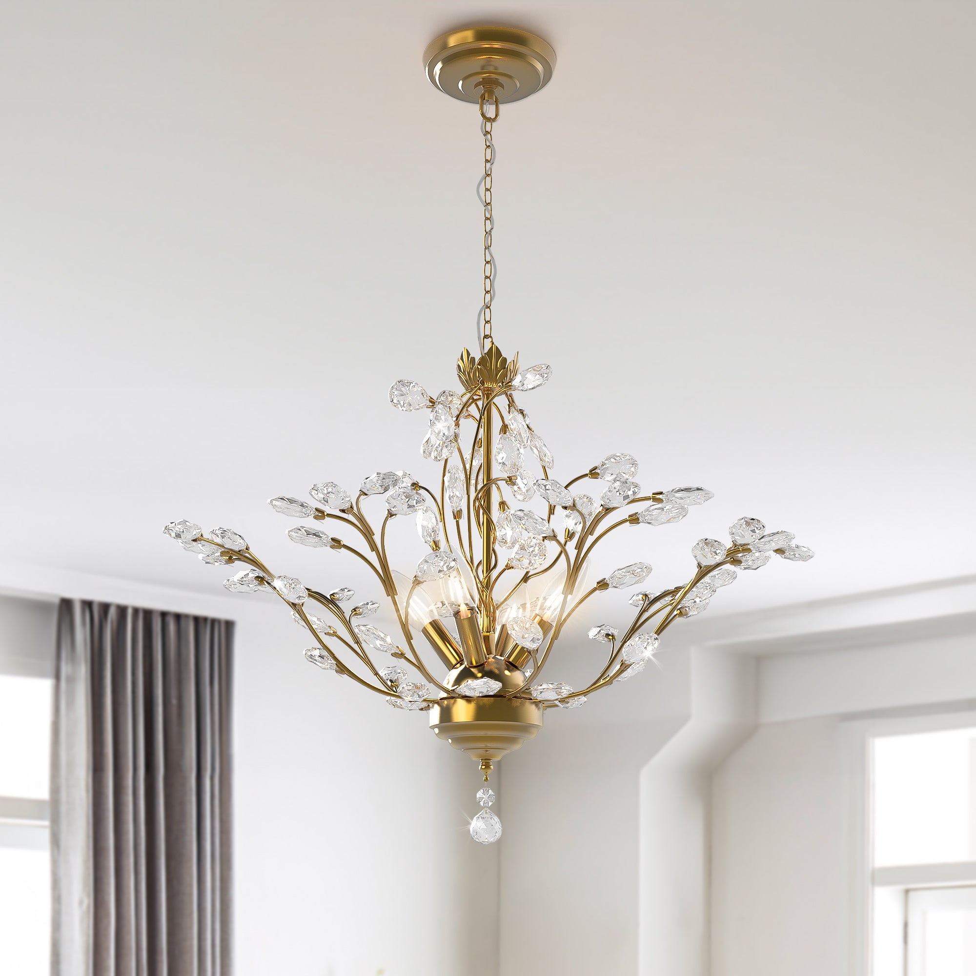 Maxax 4-Light Crystal Chandelier – 4modernhome