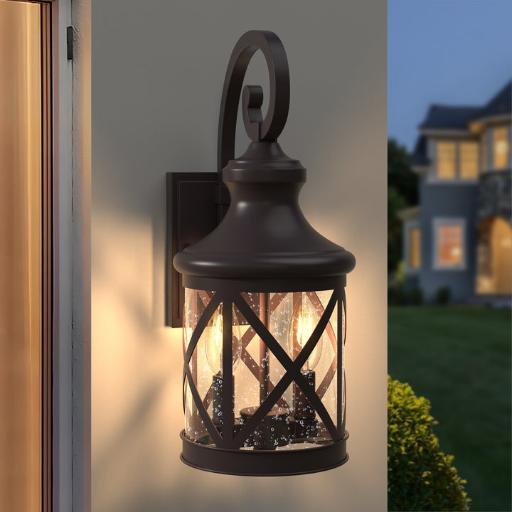 Maxax 2 Light Dusk to Dawn Outdoor Sconce Lighting #7017