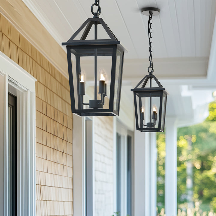 3 Light 16.4''H Iron Outdoor Hanging Lantern #7048