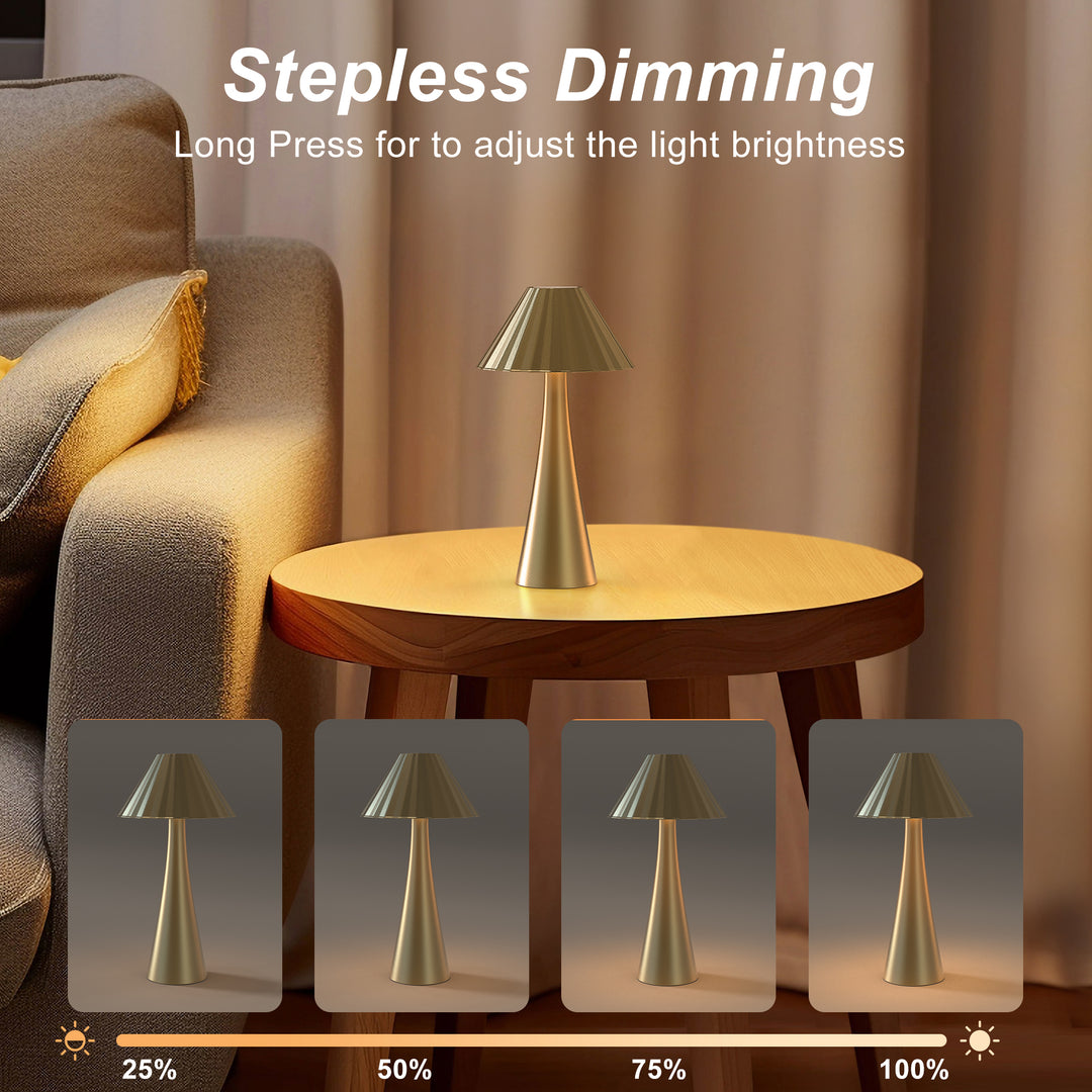 Finesse Minimalist Touch Control Cordless Table Lamp #T256