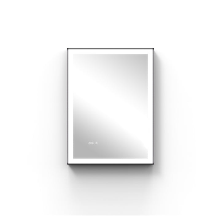 Modern Space Aluminum Framed Led Lighted Dimmable Anti-Fog Tempered Glass Bathroom / Vanity Mirror #MS02