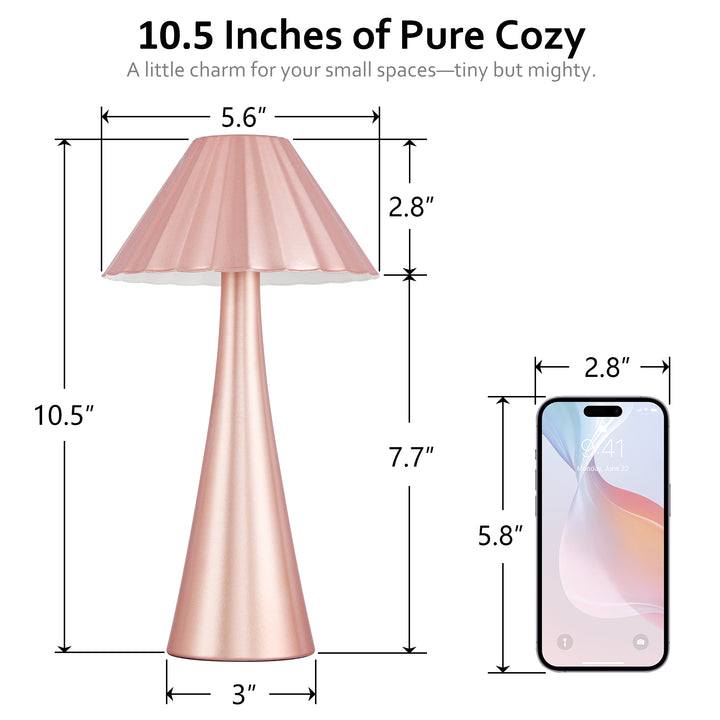 Fusion Minimalist Touch Control Cordless Table Lamp #T256