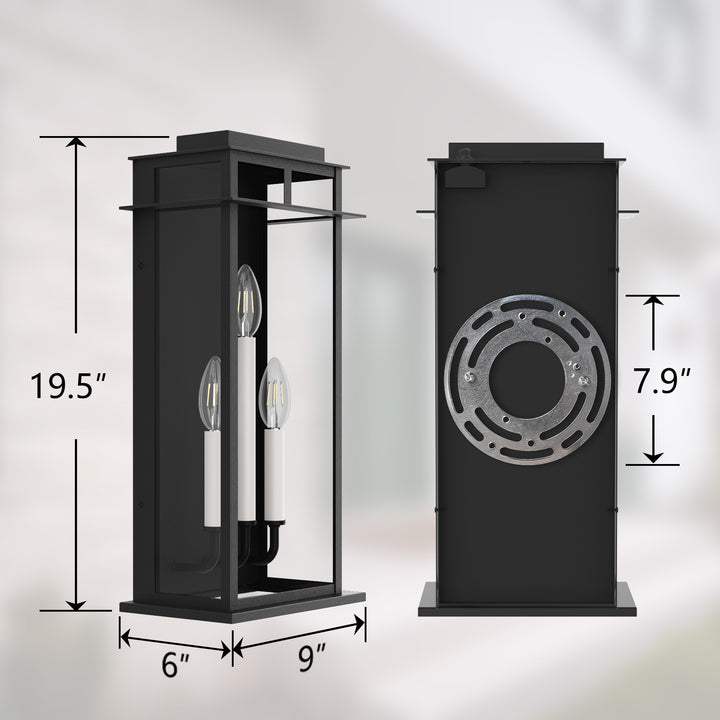 Solstice Outdoor Wall Lantern With Dusk To Dawn #7072