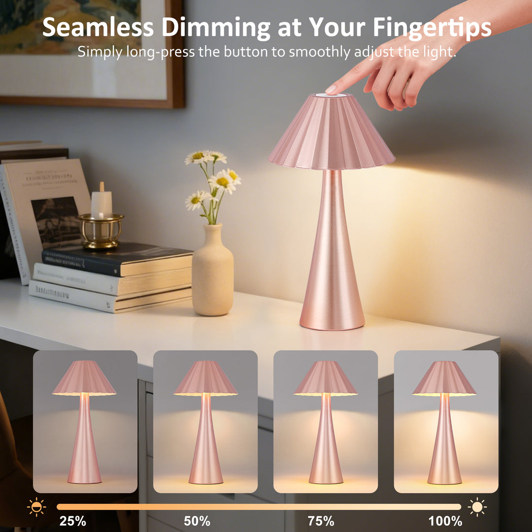 Fusion Minimalist Touch Control Cordless Table Lamp #T256