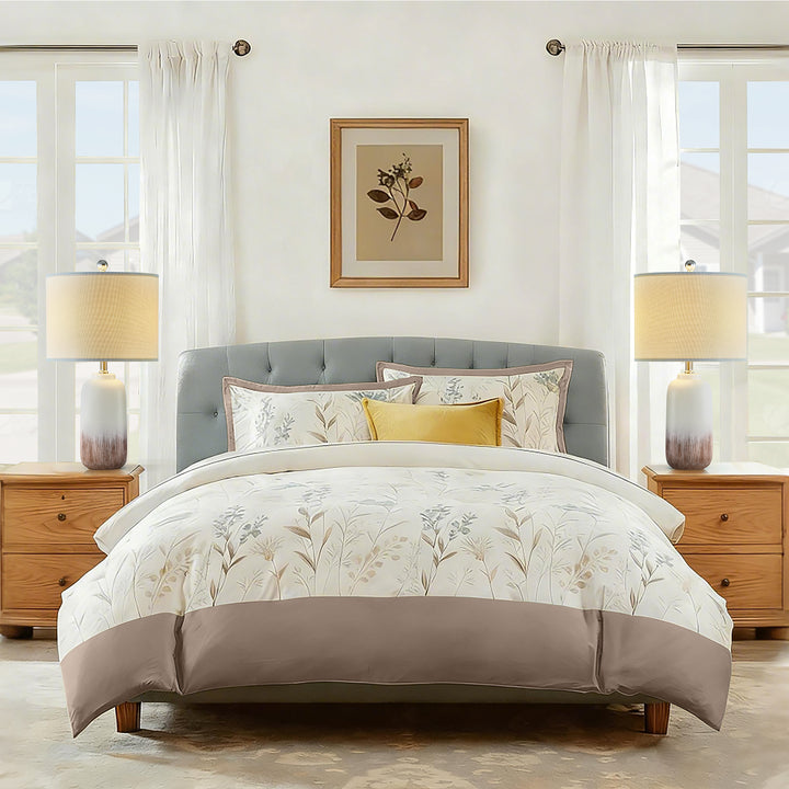 23.5" Chanise Ceramic Table Lamp For Living Room/Bedroom (Set of 2) #T198