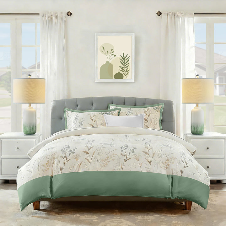 23.5" Chanise Ceramic Table Lamp For Living Room/Bedroom (Set of 2) #T198