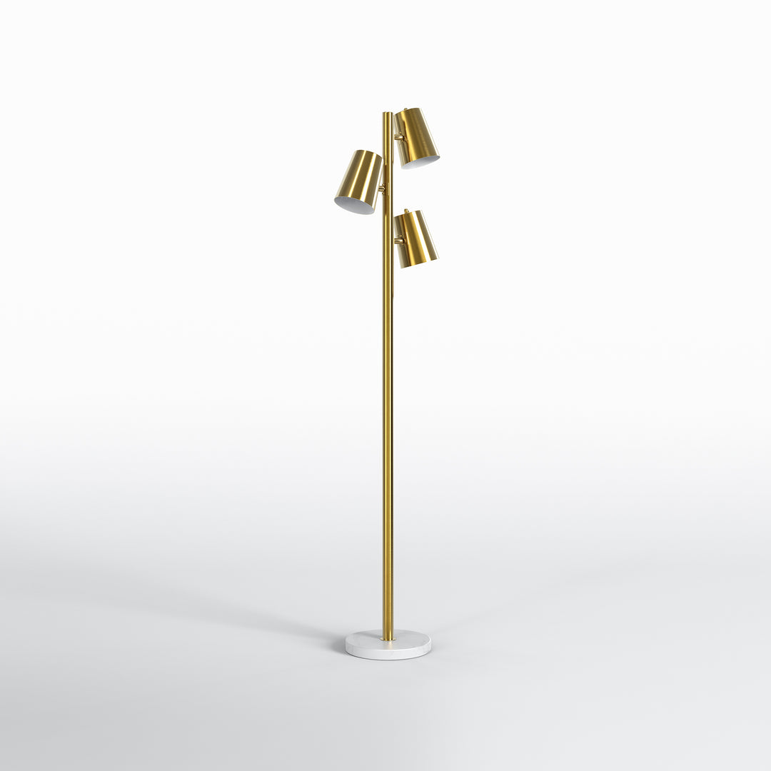 3-Head Adjustable Gold Nordic Minimalist Floor Lamp #F265