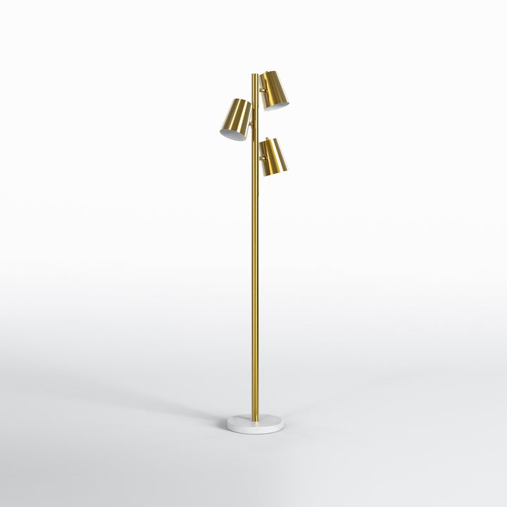 3-Head Adjustable Gold Nordic Minimalist Floor Lamp #F265-WD