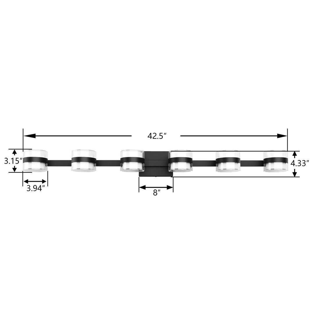 Lumin 3 - Light Dimmable LED Vanity Light #MX21046