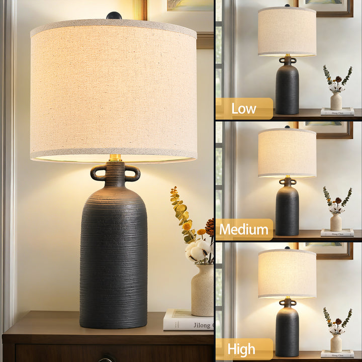 Illume 24'' White Ceramic Table Lamp (Set Of 2) #T192