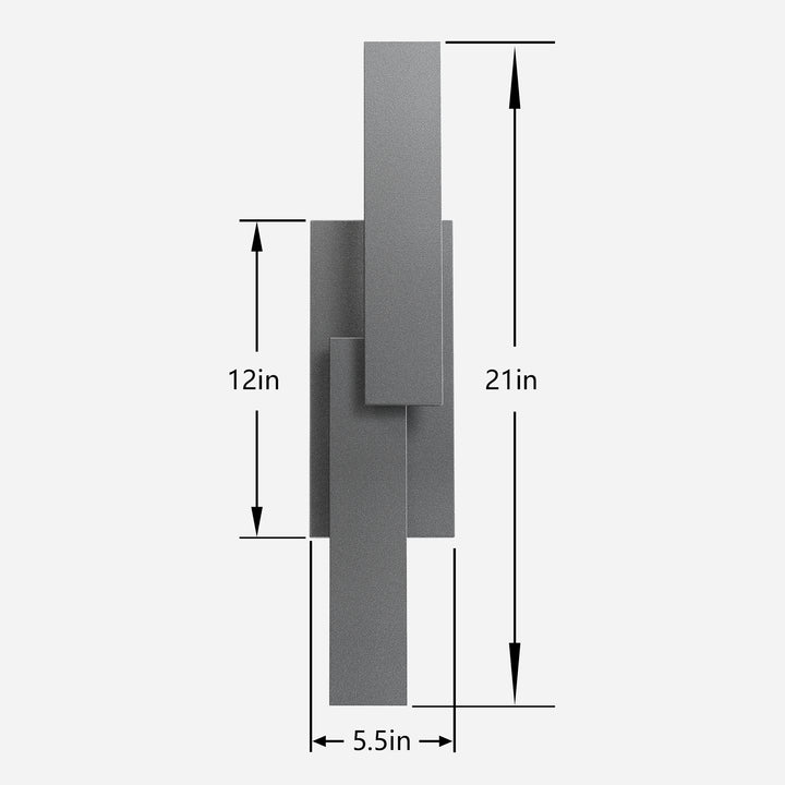 21''H Dimmable Iron Led Wall Light #7050