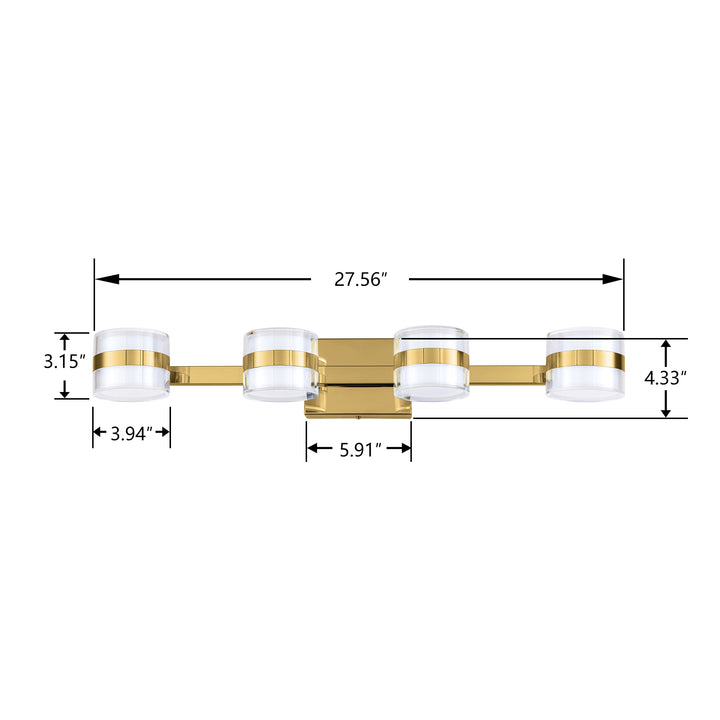 Lumin 3 - Light Dimmable LED Vanity Light #MX21046