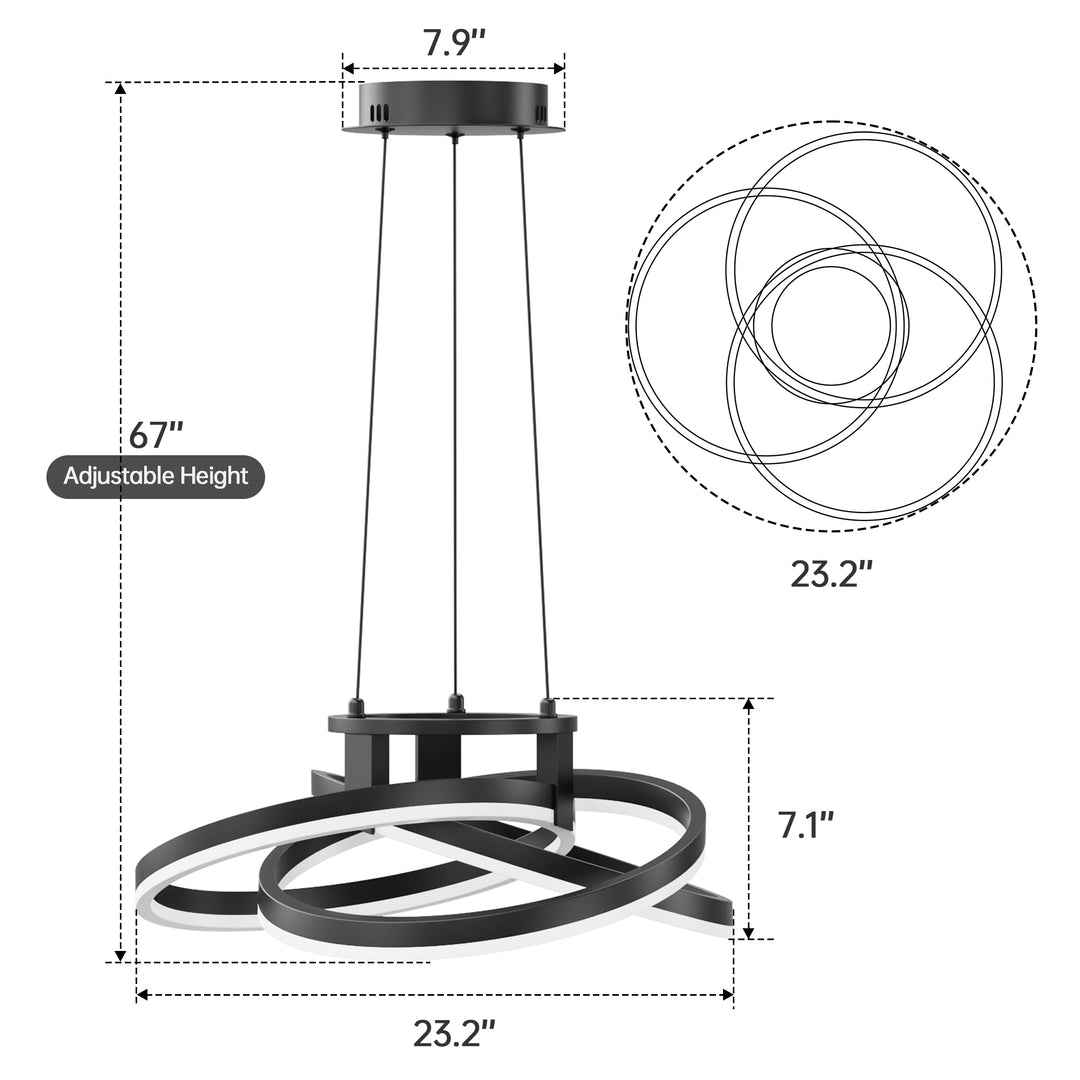 Maxax LED Gold Pendant Light #MX19034