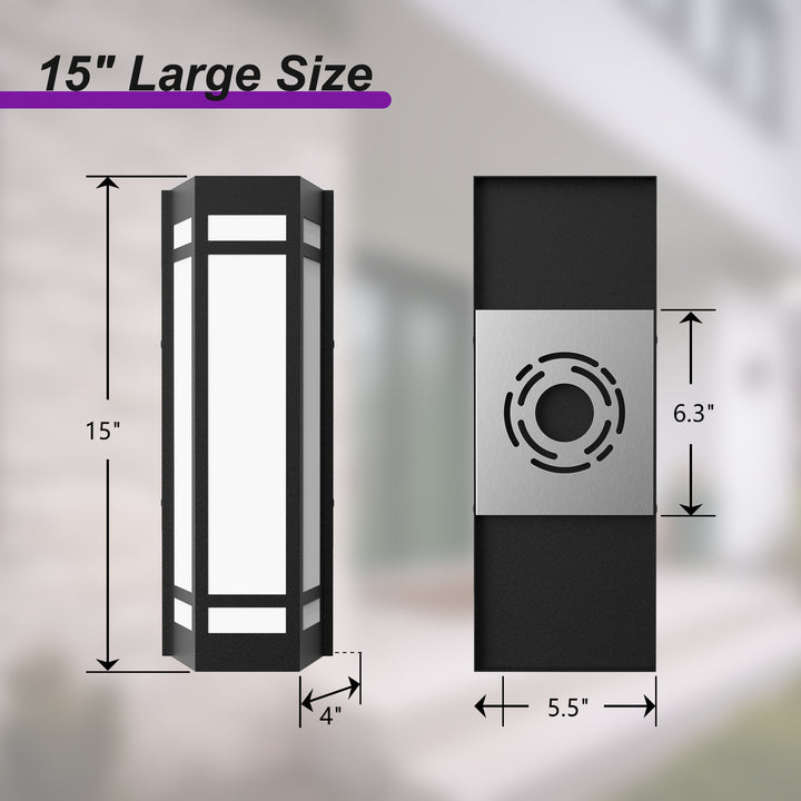 Solstice 15" Outdoor Rgb Wall Light With Remote&App #7078