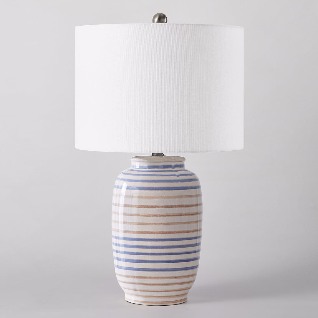 25 '' Blue Ceramic Table Lamp #T176