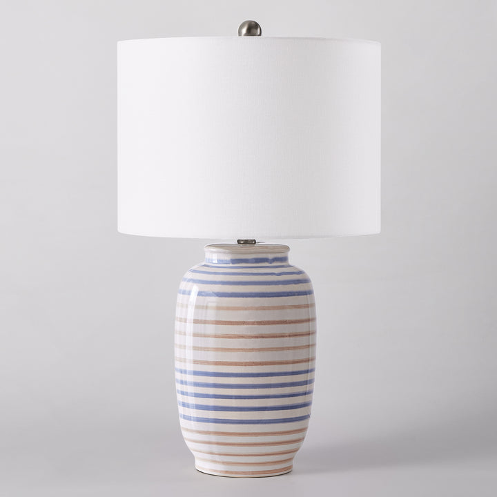 25 '' Blue Ceramic Table Lamp #T176