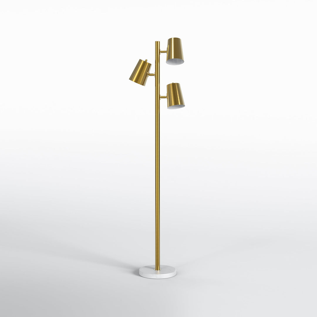 3-Head Adjustable Gold Nordic Minimalist Floor Lamp #F265