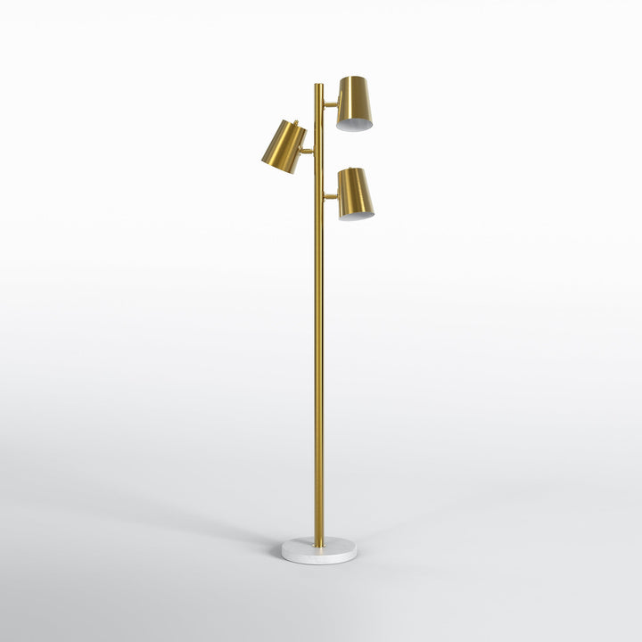 3-Head Adjustable Gold Nordic Minimalist Floor Lamp #F265