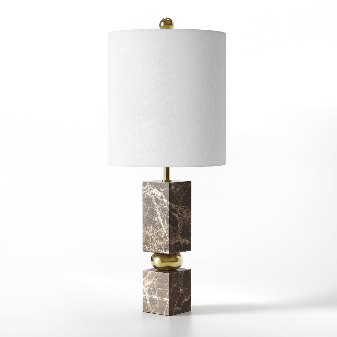 Lustre 25 "Hardware + Marble Desk Lamp #T273