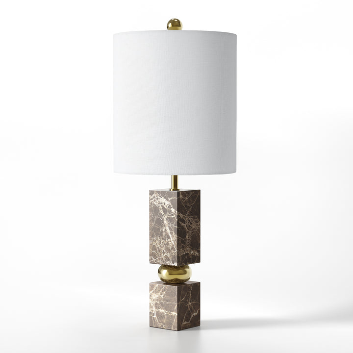 Lustre 25 "Hardware + Marble Desk Lamp #T273