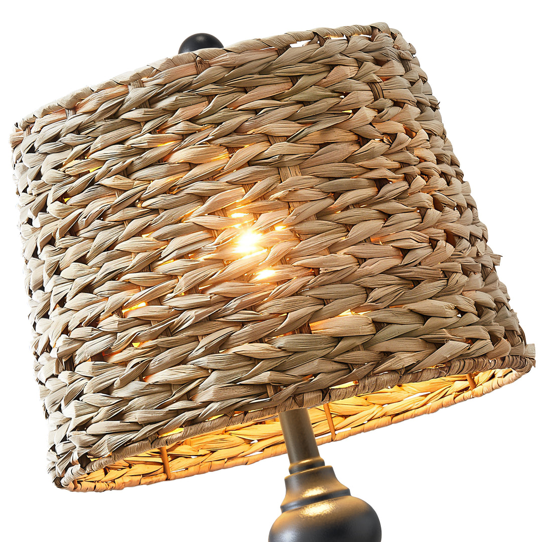 Maxax Coastal Rustic White Modern Table Lamp (Set of 2) #T150