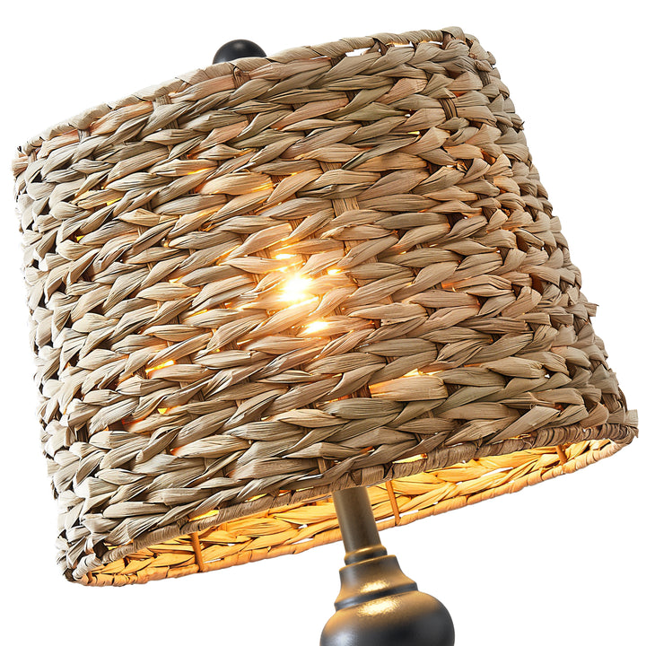 Maxax Coastal Rustic White Modern Table Lamp (Set of 2) #T150