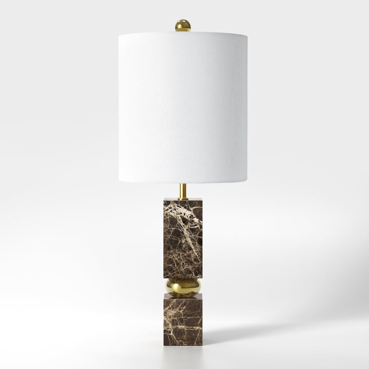 Lustre 25 "Hardware + Marble Desk Lamp #T273