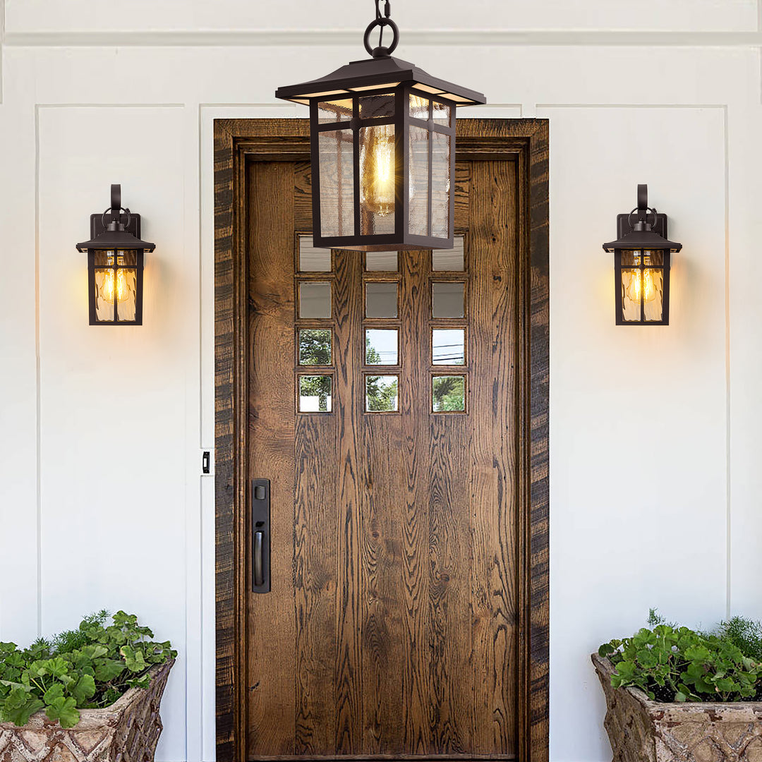 1- Light Outdoor Hanging Lantern #7055