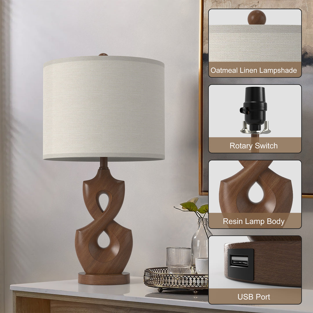 USB Table Lamp (Set of 2) #T189