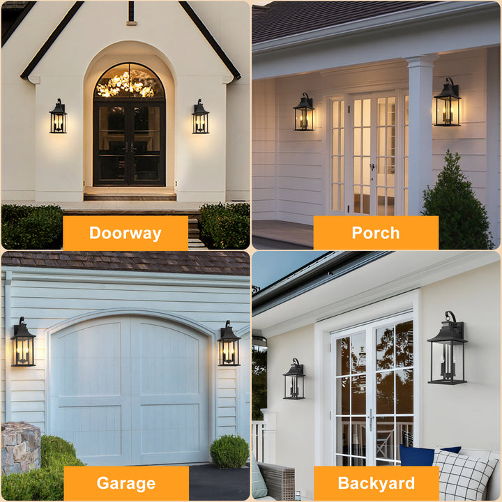 Solstice 1 - Light 19"H Aluminium Outdoor Wall Lantern With Dusk To Dawn And Motion Sensor #7059