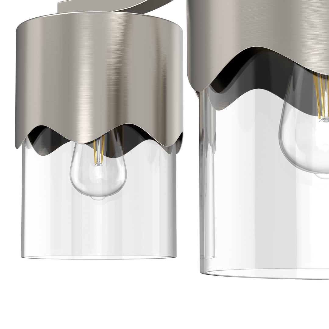 Glimmer 15.75 "- 3 Lights Modern Cluster Brushed Brass/Matte Black/Brushed Nickel Semi Flush Mount Lighting Fixture For Hallway/Laundry Room #29036