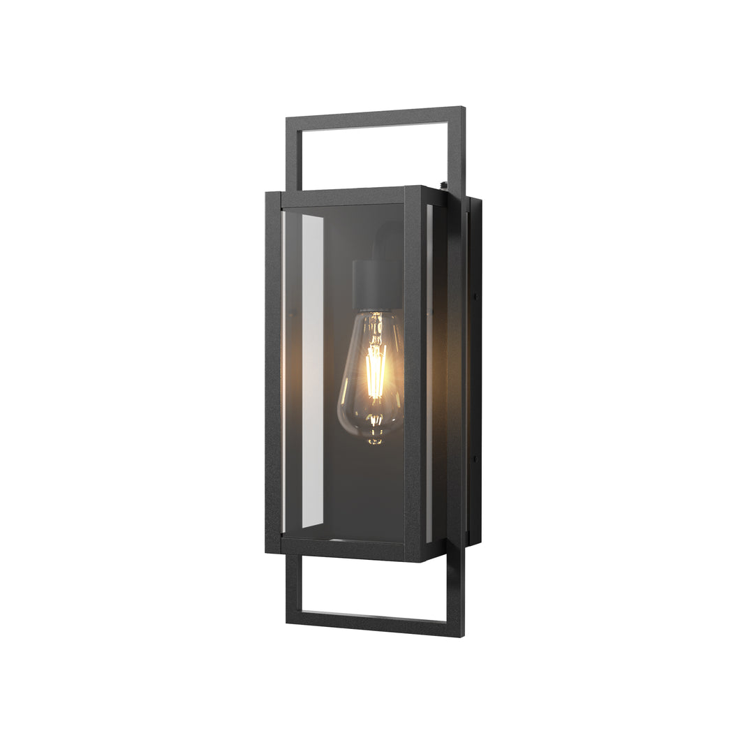 Solstice 1 - Light Glass Outdoor Wall Lantern with Dusk to Dawn #7057