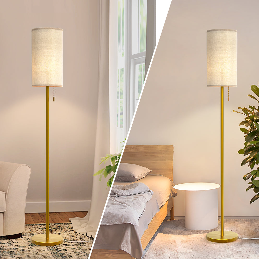 65'' Traditional Brass Floor Lamp