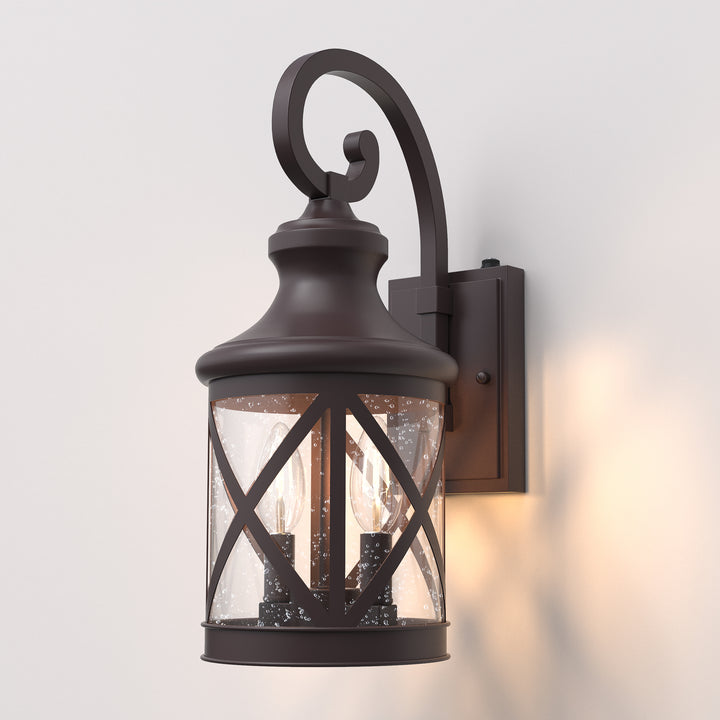 Maxax 2 Light Dusk to Dawn Outdoor Sconce Lighting #7017