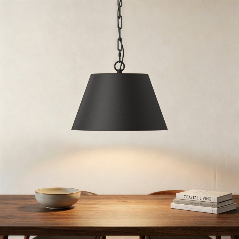 1-Light Modern Cone Pendant Light 12"/18" Wide Hanging Fixture for Kitchen Island #53005