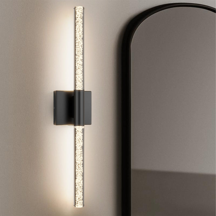 Glint 24''H Dimmable Led Outdoor Sconce With Tempered Glass #7082