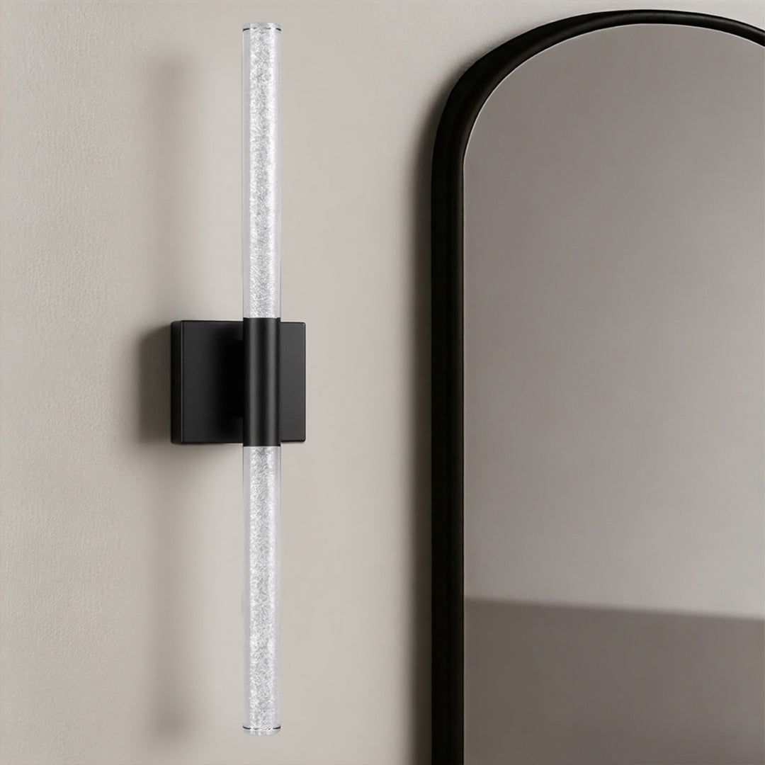 Glint 24''H Dimmable Led Outdoor Sconce With Tempered Glass #7082