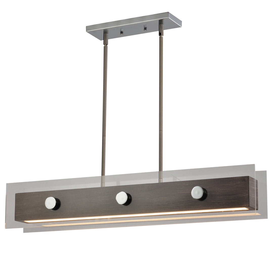 Maxax 1- Light Kitchen Island Linear LED Chandelier Lighting Fixture #MX2026