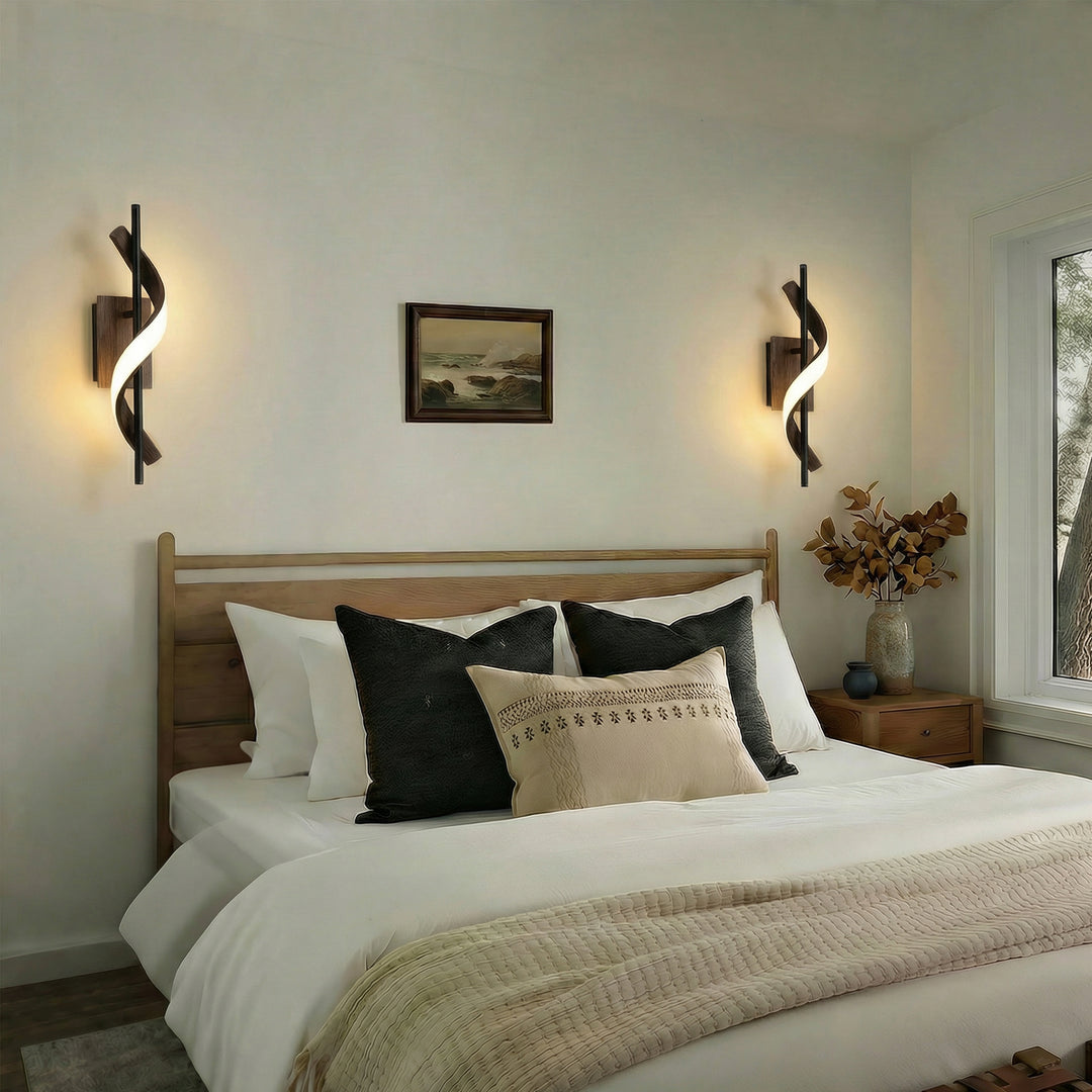 1 - Light 18"W Dimmable LED Brown Iron Vanity Light #MX21052