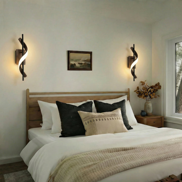 1 - Light 18"W Dimmable LED Brown Iron Vanity Light #MX21052