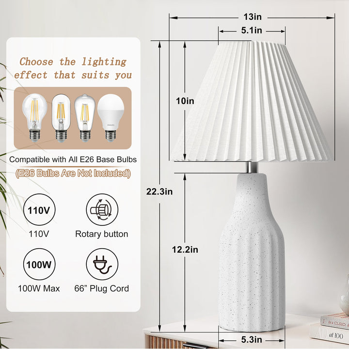 Glow Folded Lampshade Table Lamp #T270
